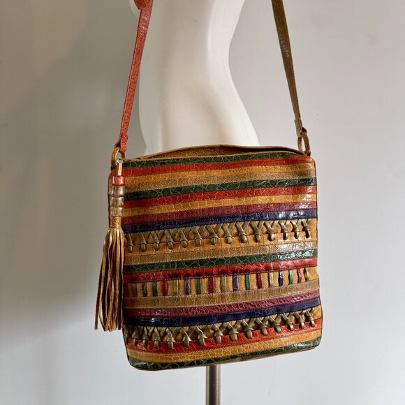 A Vintage SHARIF Designer Leather Purse - Picture 8 of 11